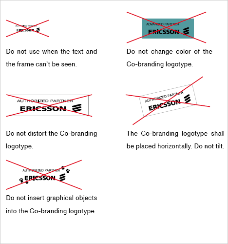 Ericsson logo guides