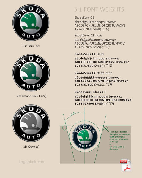 Here you can download a superb Skoda logoguideline. Why it is superb ?
