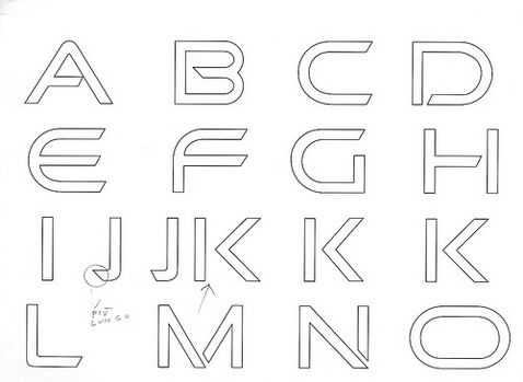 making a font sketches