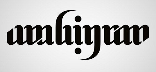 designs of ambigram logo set