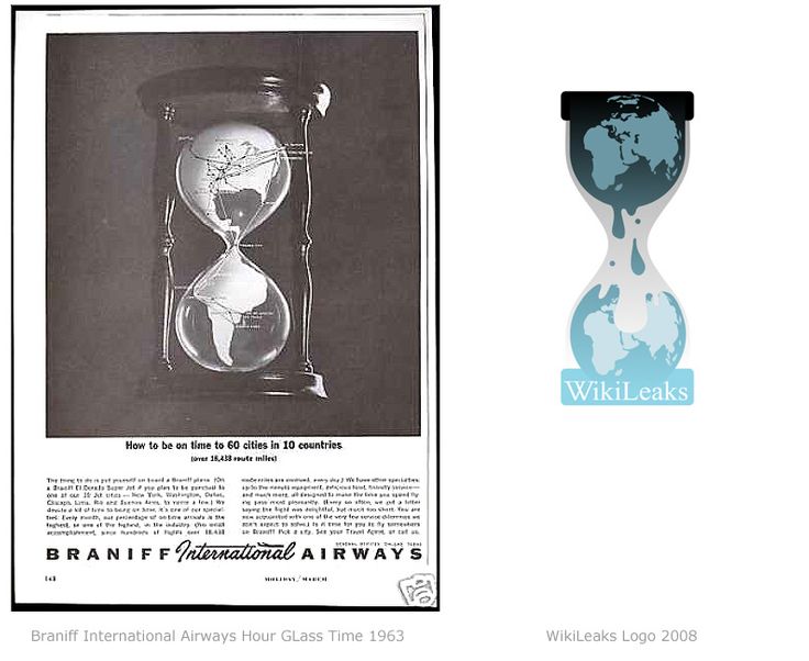 wikileaks logo inspired from old ad