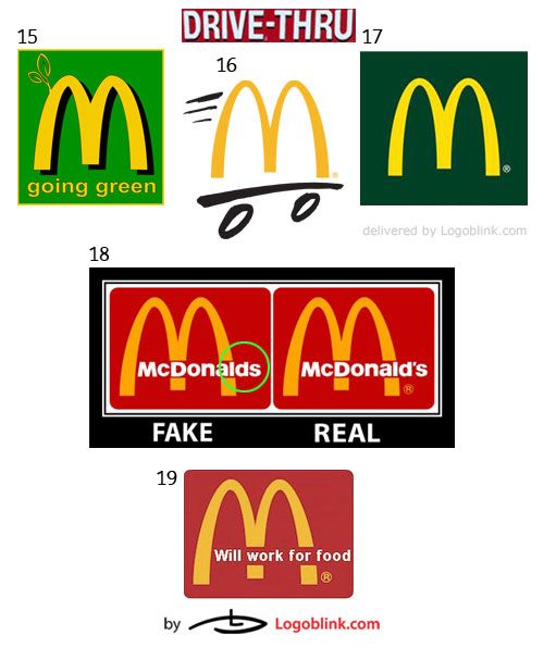 fast food restaurant chain logo mania
