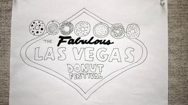 doughnut festival logo design concept