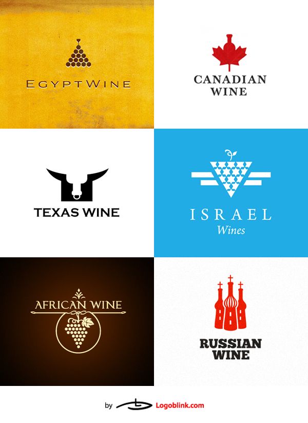 wine logos design