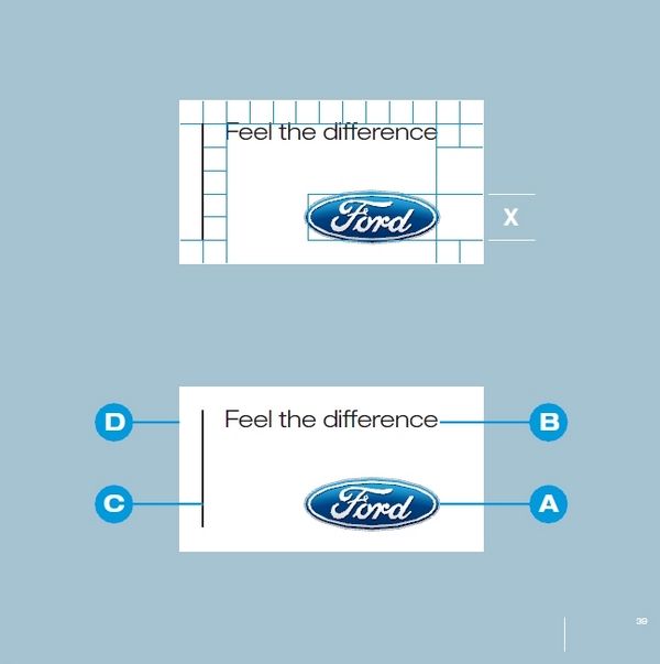 automobile Ford guidelines brand box