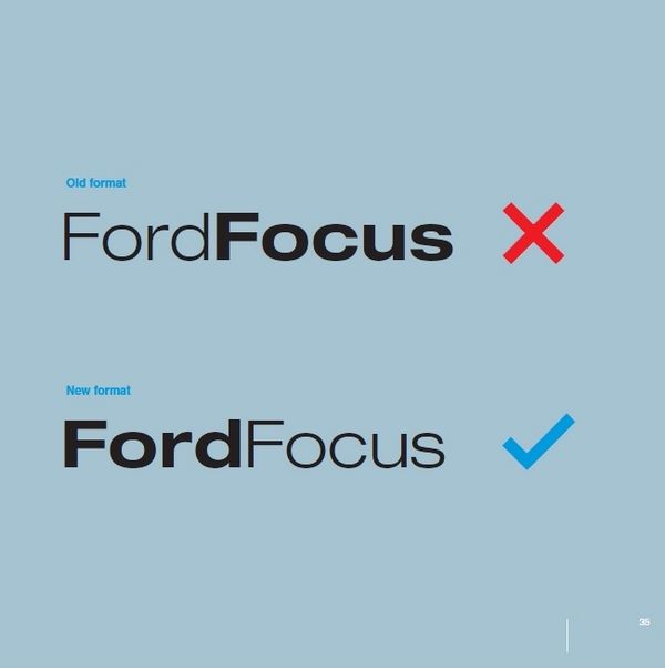 automobile Ford guidelines font