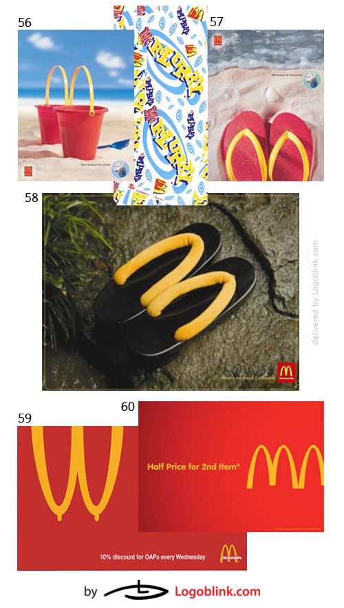 fast food chain print ads logo mania