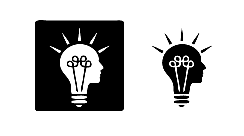 Idea man rare bulb logo design